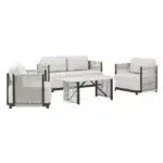 Premium vrtna garnitura | lounge set za 4 osebe, minimalistični dizajn - slika 6