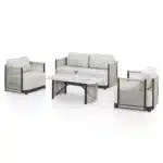 Premium vrtna garnitura | lounge set za 4 osebe, minimalistični dizajn