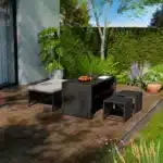 Vrtna garnitura 2v1 | za 2 osebi, poliuretan - slika 6