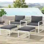 Vrtna garnitura | 5-delni set, kovina & polywood - slika 2