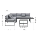 Vrtna garnitura | lounge set za 4 osebe - slika 15