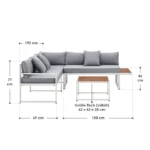 Vrtna garnitura | lounge set za 4 osebe - slika 14