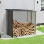 Kovinski nadstrešek za drva | 1,12 m² - slika 2