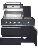 Letna kuhinja - Horizon | 4-brenerski žar, korito, hladilnik - slika 4