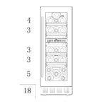 Vinska vitrina – Cavin | ACD30FGB, 18 steklenic, 2 coni, 30 cm - slika 6
