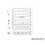 Vinska vitrina – Cavin | ACD60FGB, 46 steklenic, 2 coni, 60 cm - slika 7