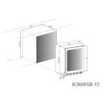 Vinska vitrina – Cavin | ACD60FGB, 46 steklenic, 2 coni, 60 cm - slika 8