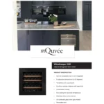 Vinska vitrina – mQuvée | WKD25AB, 25 steklenic, 1 cona, 60 cm - slika 2