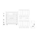 Vinska vitrina – mQuvée | WKD25AB, 25 steklenic, 1 cona, 60 cm - slika 3