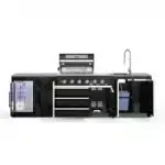 Letna kuhinja | BB-M5, 6-brenerski plinski žar, hladilnik, korito - slika 6