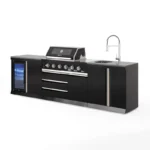 Letna kuhinja | BB-M5, 6-brenerski plinski žar, hladilnik, korito - slika 2