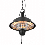 Infrardeči zunanji grelnik - SUNRED | INDUS BRIGHT, 2100W, viseč, črn