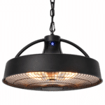 Infrardeči zunanji grelnik - SUNRED | RETRO BRIGHT, 2100W, viseč, črn