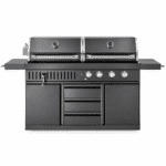 Kombinirani žar - BLACK COLLECTION, plin in oglje, antracit