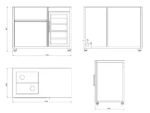 Letna kuhinja - COMPLETE EXPERIENCE, Designer Series, antracit - slika 12