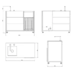 Letna kuhinja - ESSENTIAL EXPERIENCE, Designer Series, antracit - slika 9